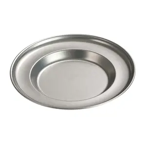 Chaozhou Stainless Steel Spaghetti Plate Vintage High Beauty Korean Disc Outdoor Camping 6~12 inch plate