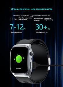 นาฬิกาอัจฉริยะ S15 aquaman AMOLED IP68กันน้ำทรงสี่เหลี่ยมติดตามการออกกำลังกาย ECG PPG เครื่องวัดอุณหภูมิการนอนหลับรับสาย - Product Image 3