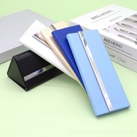 Étui à lunettes pliable haut de gamme résistant à la pression, boîte de rangement métallique simple et portable, étui à lunettes de soleil de grande valeur pour la vente en gros