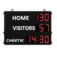 Tableau de Score de Rugby Numérique, Affichage Électronique Sportif, Panneau d'Affichage Personnalisé, Horloge de Score de Stade, Vente en Gros Usine