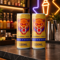 Boisson Énergisante Personnalisée OEM Prête à Boire, Saveur Jus de Fruits, Fonctionnelle, Enrichie en Taurine et Vitamines, en Canettes 250ml