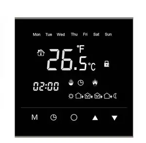 批发数字恒温器控制温度控制器暖房供暖地板热劳拉万恒温器控制