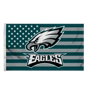 Philadelphia Eagles 3x5 FT Flagge Outdoor Indoor Double Stitched Polyester Flagge mit 2 Ösen