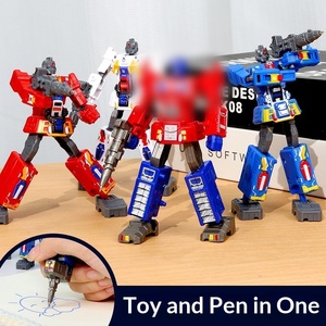 Bolígrafo Deformable, Juguete de Escritorio para Niños, Escritura y Dibujo Dos en Uno, Optimus Sky High Pillar, 40 Piezas, Robots de ABS - Product Image 2