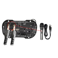 Amplificateur numérique SF5 220V personnalisable, double microphone, lecteur audio karaoké, récepteurs et amplificateurs pour usage domestique