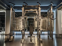 Grand cadre d'entraînement en acier inoxydable pur multifonctionnel Smith force libre tableau d'objet de traction Station de fitness complète
