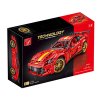 TGL T5044 Voiture de sport RC haute technologie à l'échelle 1:8, blocs de construction, modèle MOC, jouet éducatif pour enfants, ensemble cadeau de vacances