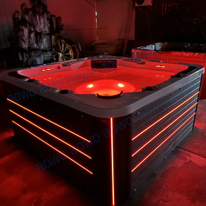 Hydropool Spa extérieur à prix usine avec LED Bluetooth luxueuses, 2 bacs de relaxation et 80 jets - Product Image 4