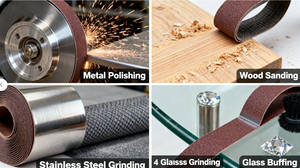 ZHENHAO 브랜드 블랙 알루미늄 산화물 연마 천 롤 50m X 10cm 600 그릿 고정밀 내마모성 미세 연마 3 년 - Product Image 5