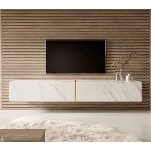 מראה שיש טלוויזיה פגר תליית מדיה יחידה מסוף סלון קיר עץ הר צף טלוויזיה לעמוד ארון - Product Image 3