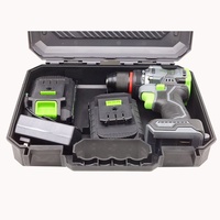 Nouvelle perceuse électrique sans balais au lithium rechargeable, perceuse à percussion à couple élevé, réversible, pour carrelage, bois, métal, double vitesse, variation continue