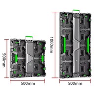 Panel Video LED P2.6 P3.91 P4.81 Full Color Outdoor/Indoor untuk Animasi, Iklan di Pusat Perbelanjaan, Sewa - Garansi 5 Tahun