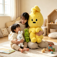 Peluche Lapin Mignon, Poupée Lapin en Peluche Multi-Tailles et Multi-Couleurs, Peluche Lapin Douce pour Décoration Intérieure et Machine à Griffes, Personnalisation OEM