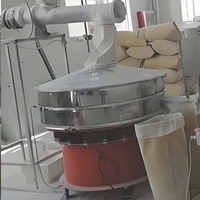Mélange Alimentaire : Farine de Poulet, Flocons d'Avoine, Farine de Manioc, Poudre de Gingembre, Grains de Blé - Tamis Vibrant Circulaire Rotatif
