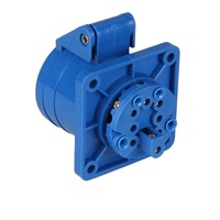 Type118 220v-415v 7P+E 8 broches 6h IP44 Prise étanche à montage en panneau 10A