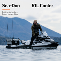 Sea-Doo 13.5 US Gal 51L Glacière à double verrouillage, boîte de rangement marine authentique avec couvercle étanche pour sports nautiques et jet ski