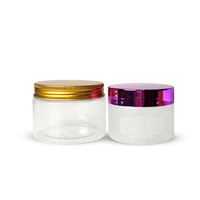 Récipients de stockage de bocaux en plastique PET de qualité alimentaire avec couvercle pour crème cosmétique cuisine ménage