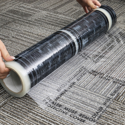High Quality Machine Grade Auto Carpet Protection Film Self Adhesive Soft Transparent PE Blow Molding Smooth Surface Custom Car