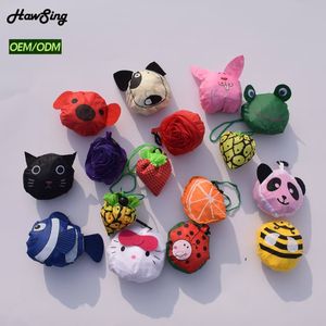 Bedruckte Einkaufstasche mit Cartoon-Muster, langem Henkel, Strandtasche aus Polyester mit Faltmechanismus - Product Image 1