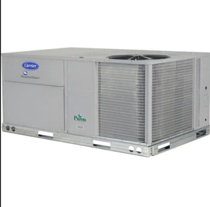 Pompe à chaleur air-eau Carrier WeatherMaker 4 tonnes pour toiture résidentielle, unité CVC 130 000 BTU, 48 000 BTU de refroidissement, 13,4 SEER2 - Product Image 1