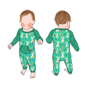 Tutina per Neonati con Zip a Maniche Lunghe, Pigiama Intero per Tutte le Stagioni, Abbigliamento per Gattonare - Product Image 6