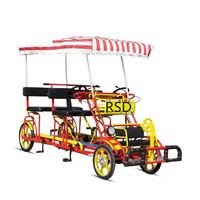 Quadricycle électrique familial à pédales pour le transport de bière, avec 4 places, à vendre – Vélo cargo chinois