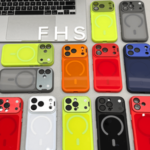 เคสโทรศัพท์มือถือแม่เหล็กขายดีสำหรับ iPhone 17 12 13 14 15 16 Pro Max พร้อมฟิล์มเลนส์ HD ขาตั้งโลหะ ป้องกันการกระแทก - Product Image 2