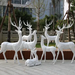 Estatuas de Ciervo de Tamaño Real en Resina de Fibra de Vidrio para Decoración de Jardín, Precio Económico 2024 - Product Image 6