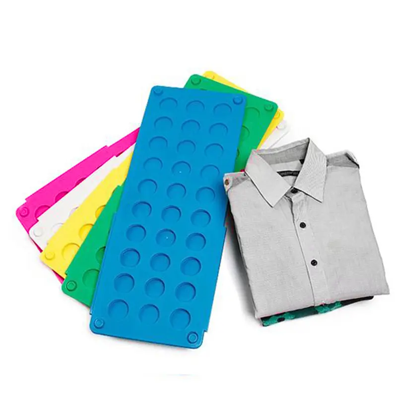 Household Quick Fold T-shirt Dress Folder Creative Shirt Folding Board Adjustable Plastic Durable Clothes Folding Board