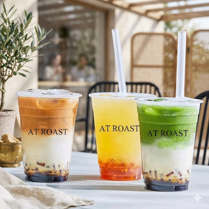 Custom Logo Printed PET Disposable <b>Plastic</b> <b>Cups</b> Clear 12oz 16oz 24oz Boba Bubble Tea Milk Tea <b>Cup</b> with Lid and Straw - Product Image 1