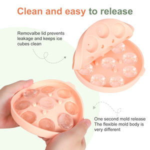 Moule à glaçons en silicone en forme de rose, qualité alimentaire, pour whisky, résistant au congélateur, pour boules de glace congelées - Product Image 3