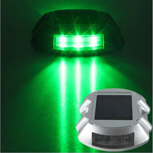 6 Balises solaires LED pour routes, en aluminium, étanches, pour allées, quais, chemins, éclairage au sol, alimentées par énergie solaire - Product Image 4