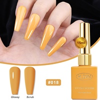 KUDAN 15ml Vernis Gel UV à Couvercle Doré 24 Couleurs En Stock Pigment Riche Longue Durée Gel Nail Art pour Distributeurs de Produits de Beauté
