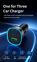Mini chargeur de voiture allume-cigare GC03 PD36W, charge rapide, 3 ports de charge, tension 12-24V