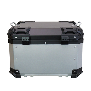 45L-55L Universel Scooter <span class=keywords><strong>Moto</strong></span> Coffre Arrière Boîte En Aluminium <span class=keywords><strong>Valise</strong></span> Étanche Queue Boîte Casque De Rangement Top Box - Product Image 5