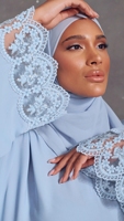 Pakistan Vente en gros Dentelle Vêtements Dubaï Maxi Allium Khimar Kuwii Burqa Islamique Musulman Vêtements Abaya Femmes Robe Musulmane Robe