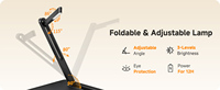 Support d'ordinateur portable LED polyvalent avec meubles inclinables et réglables en hauteur