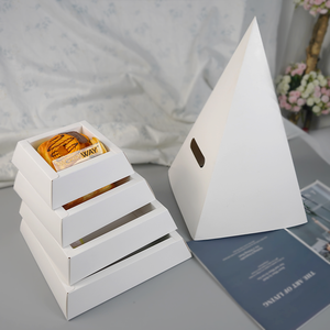 PACKINWAY Boîte d'Emballage Pyramide Sur Mesure, Petite Boîte en Forme de Pyramide pour Gâteaux, Emballage Triangle - Product Image 2