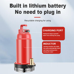 Pompe submersible en fer DC avec batterie au lithium intégrée 12V 250W, haute pression, grand <span class=keywords><strong>d</strong></span>ébit, pompe à <span class=keywords><strong>eau</strong></span> portable sans fil - Product Image 2