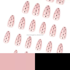 Unghie Effetto Flash Esplosivo con Armatura, Occhio di Gatto Nudo e Pois Neri - Popolare per il Commercio all'Ingrosso - Product Image 4