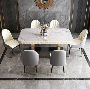 Bàn ăn và Ghế kết hợp, kích thước hộ gia đình, bố trí hiện đại và đơn giản - Product Image 4