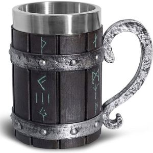 Mug à bière en bois, tasse à whisky créative pour bar, grande capacité, mug à café vintage en bambou pour boire - Product Image 5