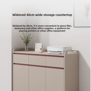 Modern Minimalism Wooden <strong>Filing</strong> <strong>Cabinet</strong> with Lock Office Storage <strong>Drawer</strong> Low Floor Tea <strong>Cabinet</strong> - Product Image 5