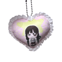 Porte-clés en peluche en gros d'usine, porte-clés en peluche en forme de cœur, jouet pendentif en peluche, porte-clés de voiture, cadeau d'anniversaire pour enfants