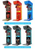 Machine d'arcade de boxe LEON à monnayeur, jeu de frappe, garantie 1 an, prise universelle, interface en anglais