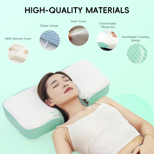 Almohada Cervical YUE RISE con Funda de Tejido Transpirable, Diseño Patentado de Doble Cavidad para Alivio Cervical con 360° de Soporte °   Curva para Aliviar el Dolor de Hombros y Cuello - Product Image 4