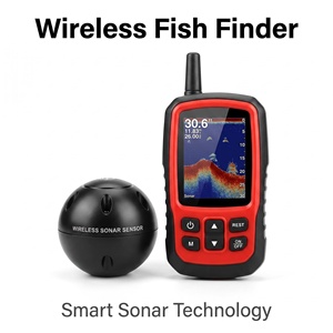 Détecteur de poissons sans fil par sonar, modèle 0825, détecteur de poissons sous-marin portable, 125 kHz, portée de 0,6 à 30 m, pour la pêche en lac, en mer, sur glace, en plein air - Product Image 1