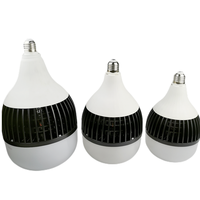 Ampoule LED SMD haute puissance avec ailettes, culot B22/E27, angle de faisceau de 180 degrés, blanc froid 6500K pour l'éclairage résidentiel et des entrepôts