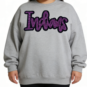 Patch brodé personnalisé à sequins des <span class=keywords><strong>Indians</strong></span> MLB <span class=keywords><strong>Cleveland</strong></span> <span class=keywords><strong>Indians</strong></span> Guardians, forme lettre écriture manuscrite, thermocollant pour vêtements - Product Image 2