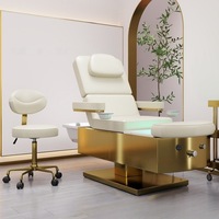 Hochwertige professionelle Multifunktions-Massageliege, Shampoo-Liege, Pediküre-Stuhl, elektrische Spa-Massageliege, 3-in-1-Liege